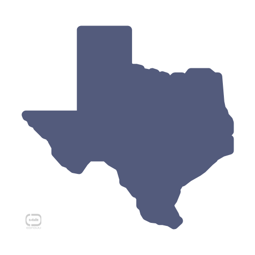 Texaas Texas state outline icon